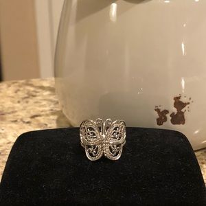 Sterling Silver Butterfly Ring